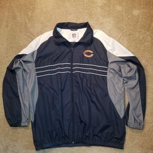Reebok NFL Chicago Bears Sports Illustrated Windbreaker Jacket Men's Size XL